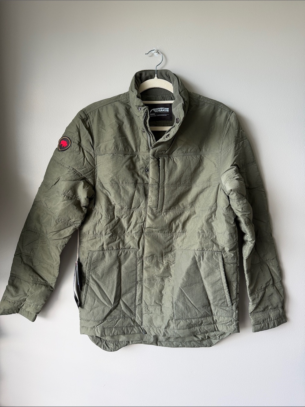 Mountain Khakis Lynx Men’s S Olive Green Military Quilted Field Jacket